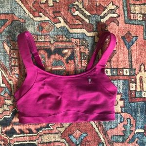Smartwool Pink Merino Wool Blend Sports Bra 32C